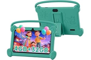 ICONLINK Kids Tablet 7 inch 3-9 for Kids,32GB ROM Toddler with Shockproof Case,Kids Android Software Installed Netflix,YoutTu