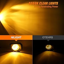 Nilight Fog Lights Assembly Compatible with 2016