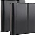 Aevdor Photo Album 8x10, 8x10 Photo Album Book Holds 68 Photos, Art Portfolio Binder for 8 x 10 Pictures, Photo Albums for 8x10 Photos, 10x8 Sheet Protector Folder for Photos, Kids Artwork, 2Pcs Black