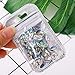 300 pcs Acrylic Crystal AB Shine Nail Art Flatbacks Rhombus Silver Back Rhinestones Gems Bead Jewels Stones for Nail DIY Crafts Projects Makeup 2 sizes; 6mm(200pcs)+8mm(100pcs)