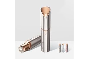 Aneagle Facial Hair Remover for Women,Painless Hair Shaver Rechargeable with LED Light, Flawless Lady Face Electric Razor,The Great Female Mustache Removal (Rose Gold)