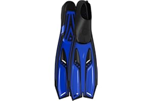 Greatever Snorkel Fins with Full Foot Pocket Durable Long Diving Fins Professional Snorkel Gear for Snorkeling Diving Freediving Adults Men Women
