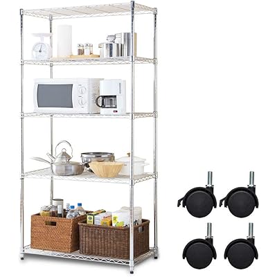 アイリスオーヤマ 5段 メタルシェルフ SE-918EC