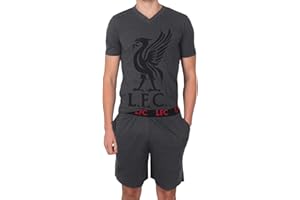 LIVERPOOL F.C. Liverpool FC Official Soccer Gift Mens Loungewear Short Pajamas