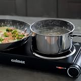 CUSIMAX Double Hobs 2400W Electric Hob with Concealed Handles view 2