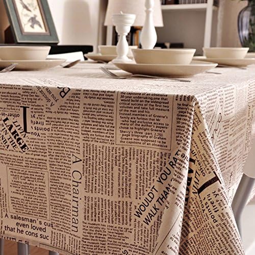 English-language newspaper/ table/ table cloth/ table/ coffee table cover towel-A 140x180cm(55x71inch)