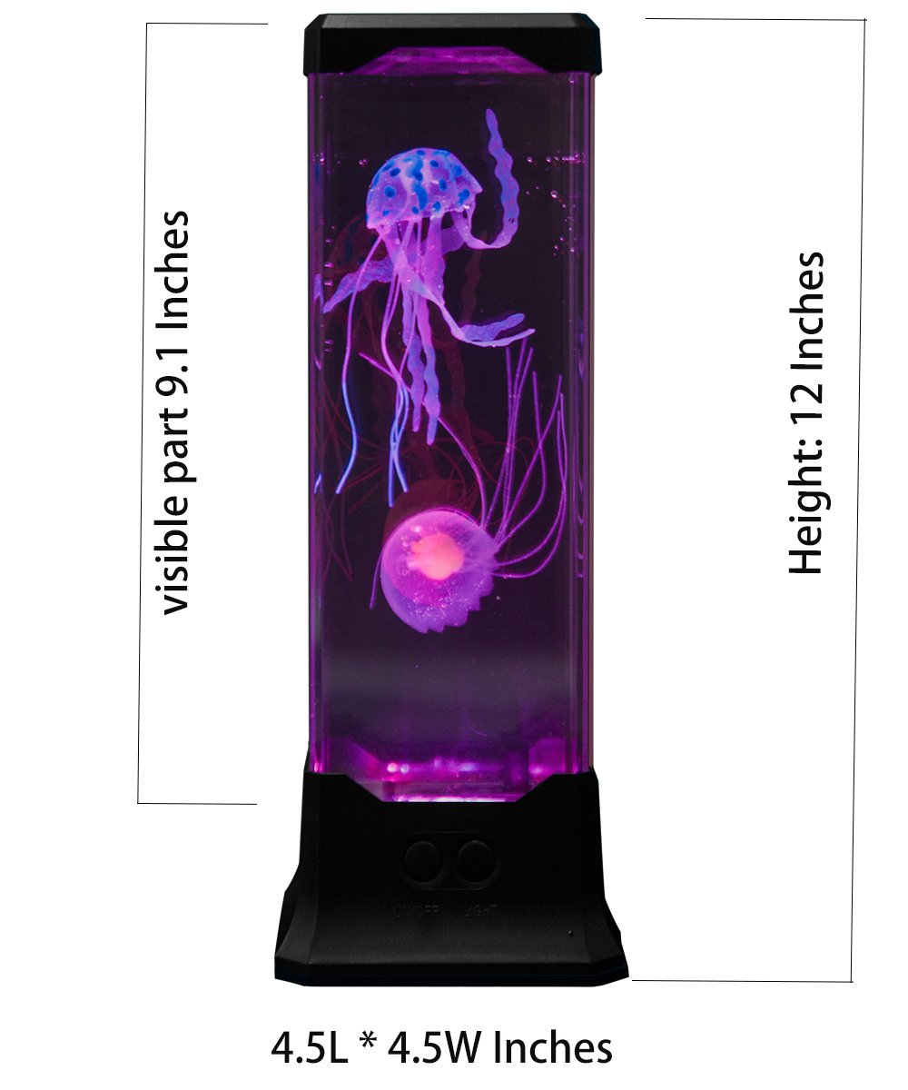 Electric Jellyfish Tank Table Lamp With Color Changing Light Gift For