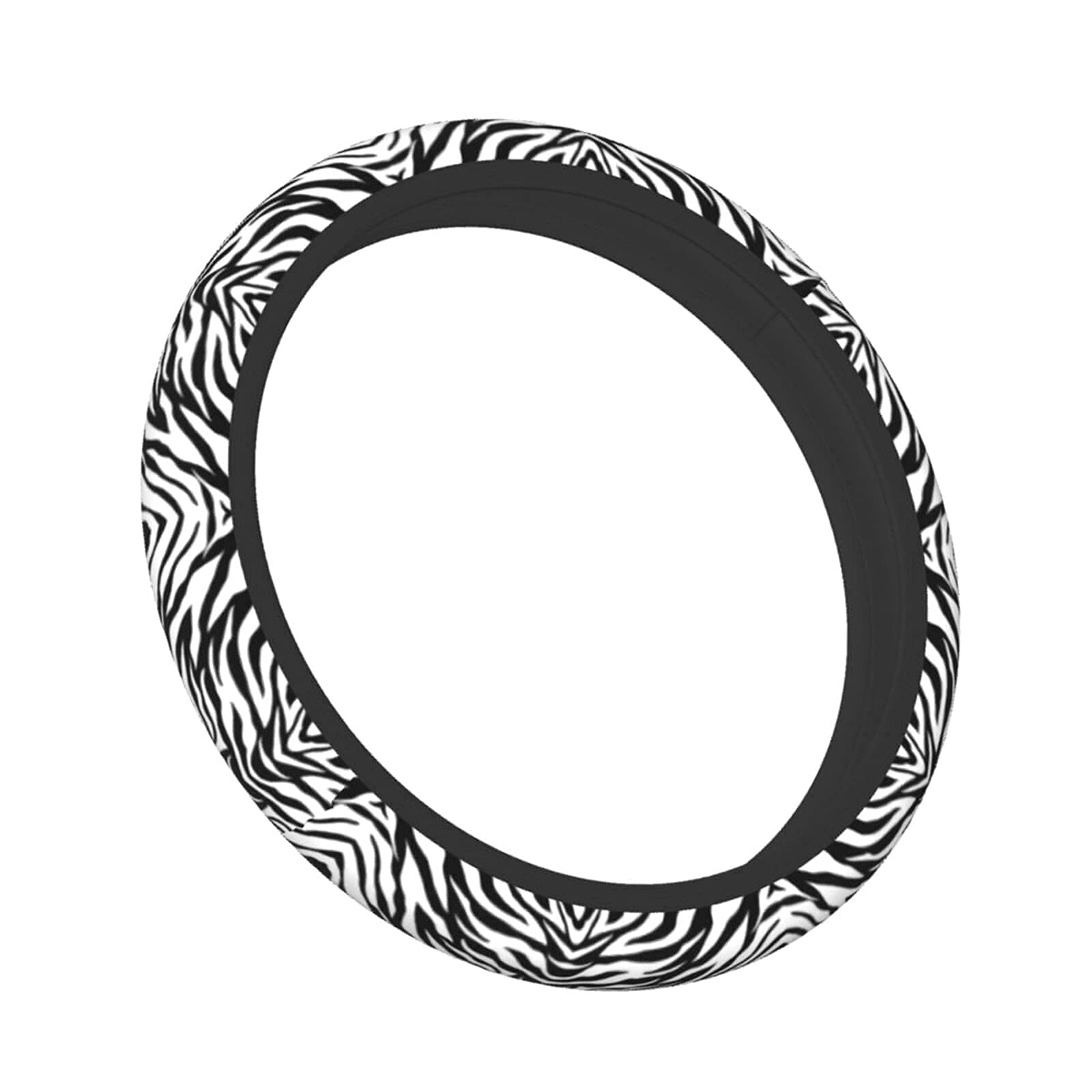 Photo 1 of Zebra Steering Wheel Covers Non Slip Neoprene Stripe Pattern Steering Wheel Protector Cover Universal 15 inch for Women Men Car Trucks