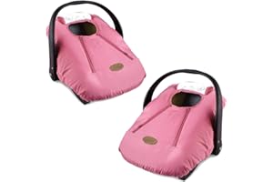 Cozy Cover Infant Car Seat Cover (Pink) - The Industry Leading Infant Carrier Cover Trusted by Over 6 Million Moms Worldwide for Keeping Your Baby Cozy & Warm
