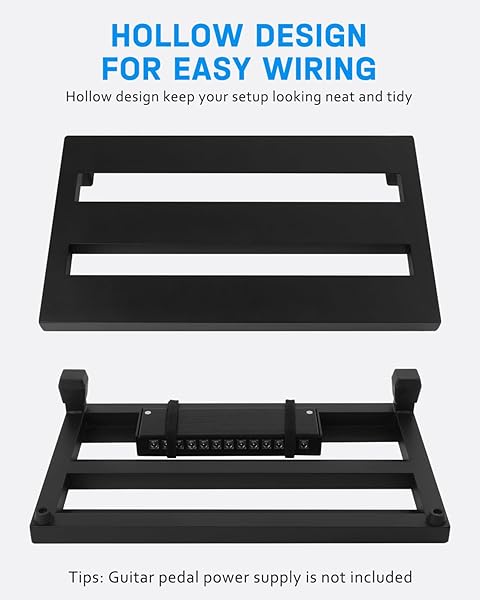 STRICH GUITAR PEDAL BOARD ALUMINUM ALLOY 1.2LB SUPER LIGHT EFFECT PEDALBOARD 15” X 8.66” WITH CARRY BAG, MINI+ 15