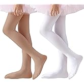 EPEIUS Ballet Tights for Girls 90D Footed Dance Tights Toddler Ultra Soft School Stockings Kids Leggings 3T-14 Years Old