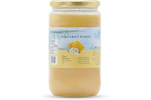 Niagara's Raw Honey | 1 Kg | 100% Pure Canadian, Unpasteurized Honey | Unfiltered & Local - Helps with Natural Immunity Suppo