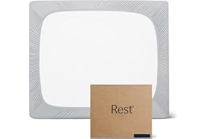 REST® Evercool®+ Fitted Sheet, King Size, Light Gray, 15" Deep (up to 18’’), Breathable Bedding for Hot Sleeper and Night Sweats, Bed Sheet with Ionic+ Self-Cleaning Silver Yarn for Sensitive Skin