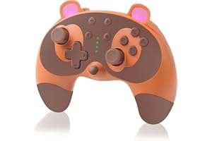 STOGA Switch Controller, Cute Raccoon Animal Switch Pro Controller for Switch Lite/OLED/PC, Wireless Switch Controller with W