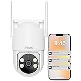 Anlapus C281 3MP 2K Security WiFi Camera Outdoor, 360° Pan/Tilt Wired Security Camera, AI Detection, Auto Track, Color Night Vision, 2-Way Audio, 2.4/5GHz, Light Siren Alarm, Cloud/Memory Card Storage
