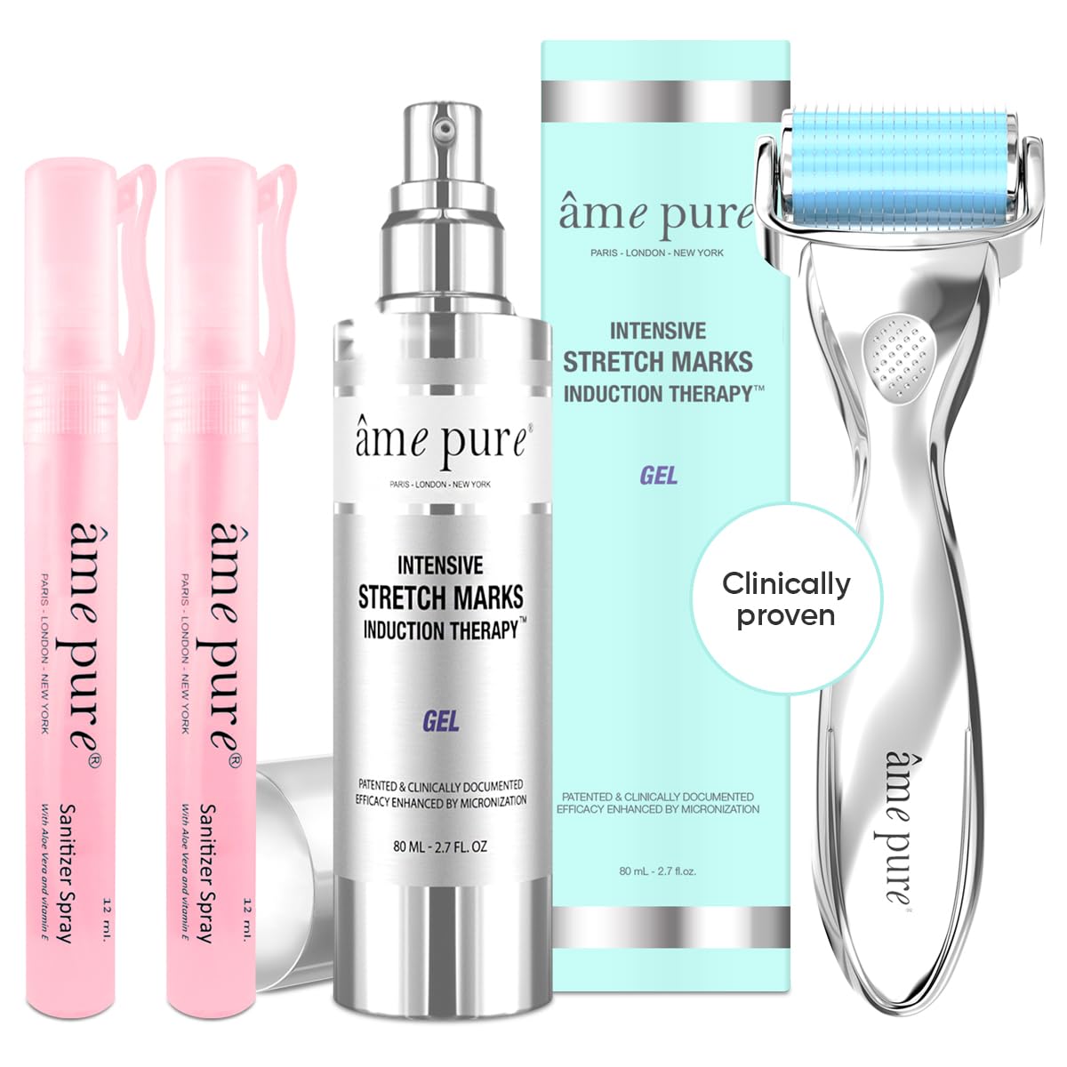 AME PURE Body Roller Kit for Stretch Mark Removal 0.75mm - The effect of the CIT Body Roller is comparable to the effect of laser skin treatments