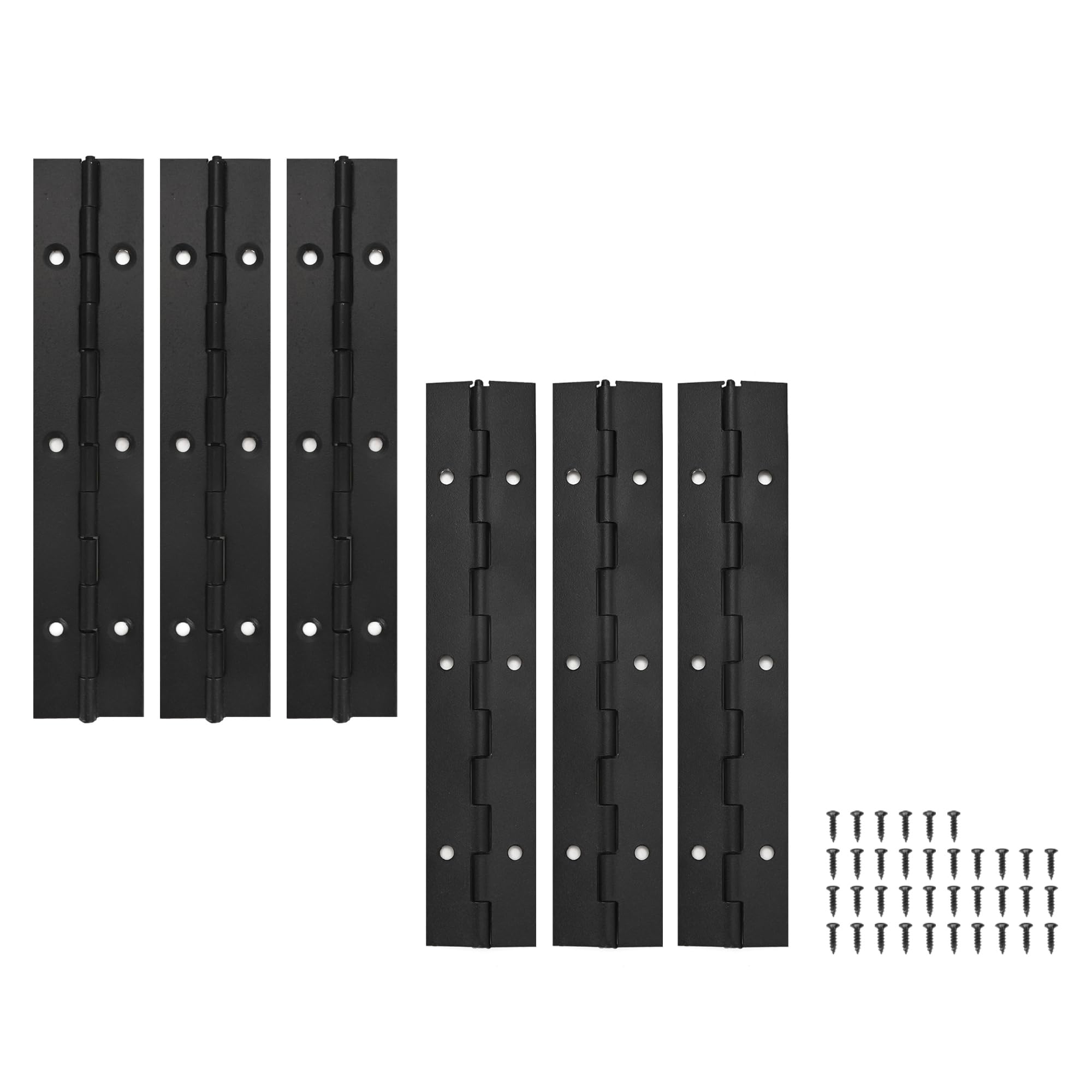 2 PCS 12 Inch Piano Hinge Stainless Steel 304 Continuous Hinge, Heavy Duty 0.04