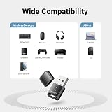 UGREEN V5.3 USB Bluetooth Adapter PC Laptop Dongle Windows 11 10 8.1 Plug Play view 4