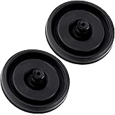 CTEAKOP 2 Pcs Black Toilet Fill Valve Seal Replacement Part, Rubber Toilet Parts Inside Tank Kit, Flush Valve Seal for Fluidmaster 200, 747 and 400 Models Toilet Fill Valve