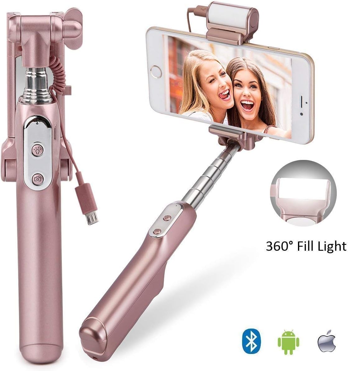Unibis Titan Prime Selfie Stick for Android Mobiles (Multicolour)