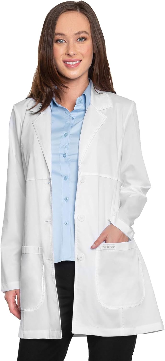 Med Couture Women's Vivi Chic Lab Coat: Clothing