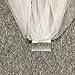 YuNuo Women's 2 Layers Short Bridal Veil Wedding With Comb(White)