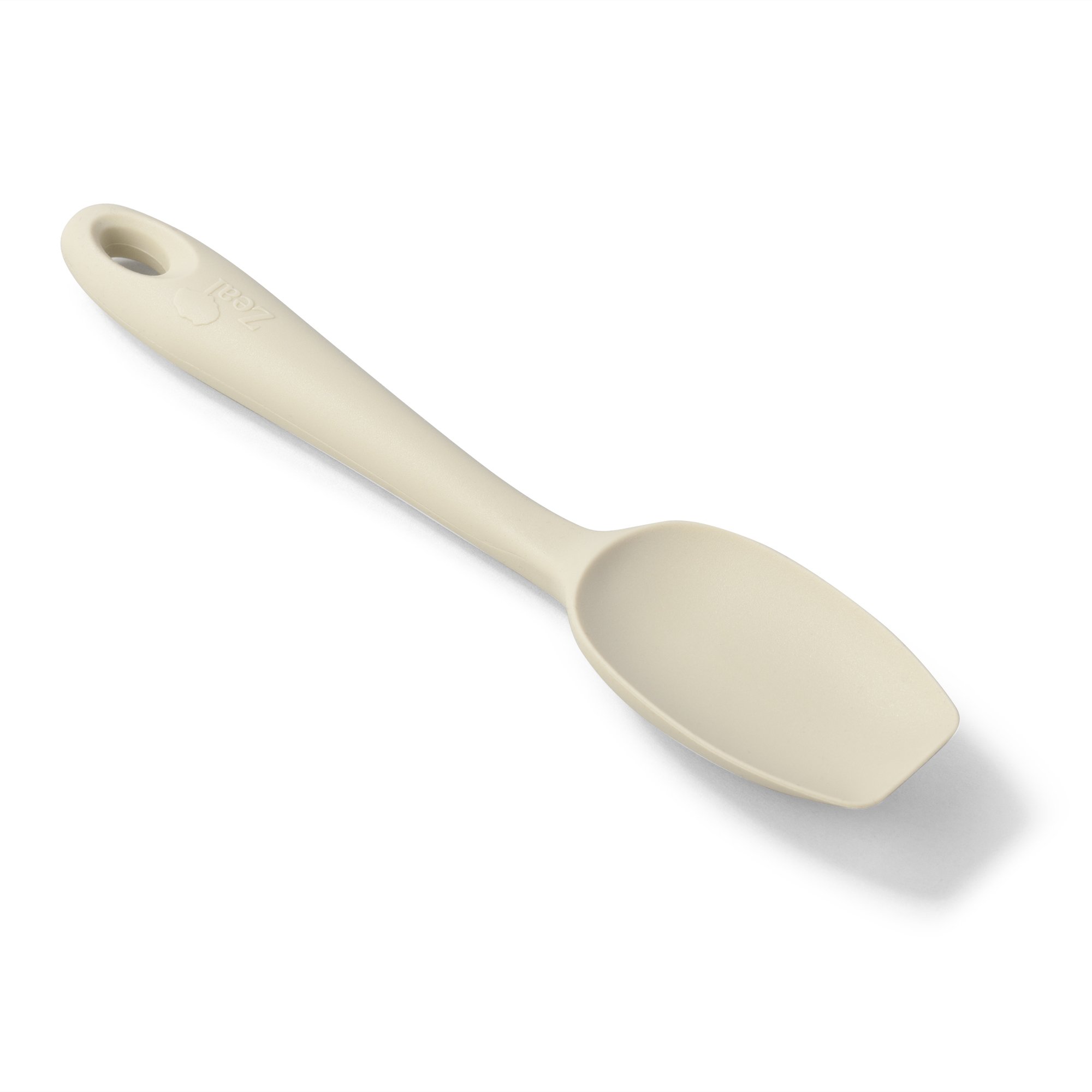 Zeal Scratch Non-Stick Spatula Spoon Small (7”/20cm), Silicone, Cream, 7-Inch