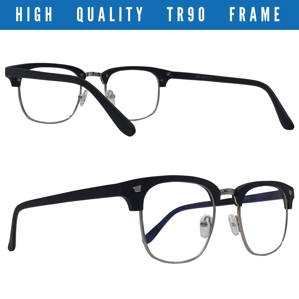 Teddith Blue Light Blocking Glasses for Computer Blocking UV Headache Anti Eye Strain Clear Lens Men/Women Black …