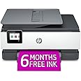 HP OfficeJet Pro 8025e Wireless Color All-in-One Printer with Bonus 6 Free Months Instant Ink (1K7K3A) (Renewed Premium), Grey