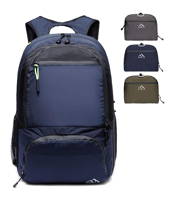 Hiking Backpack,Vaschy Lightweight Water Resistant Collapsible Foldable