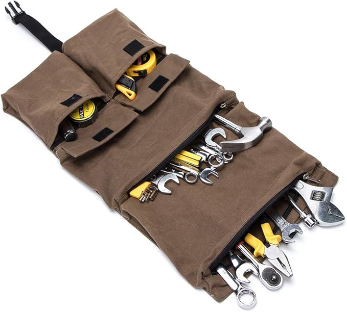 Heavy Duty Roll Tool Pouch Roll, Tool Pouch Sling, Canvas Tool