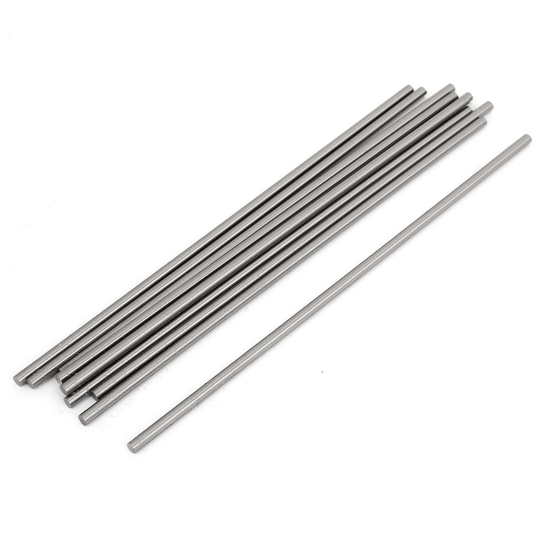 sourcingmap 3mm x 150mm Grooving Tool Round Turning Lathe Bars Silver Tone 10 Pcs