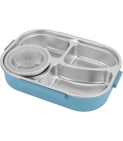 Boîte Bento Isotherme En Acier Inoxydable 304 - 2 à 5 Compartiments, 1000 Ml - Avec Bol à Soupe Et Couverts - 7