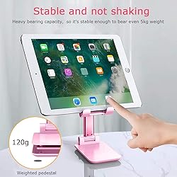 LOBKIN phone stand for desk, foldable portable
