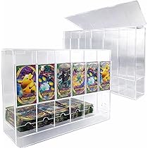 EVORETRO Booster Pack Dispenser 6-Slot Acrylic TCG Display Case