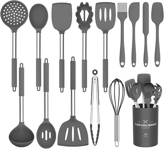 Amazon.com: Umite Chef utensilios de cocina, juego de 15 utensilios de