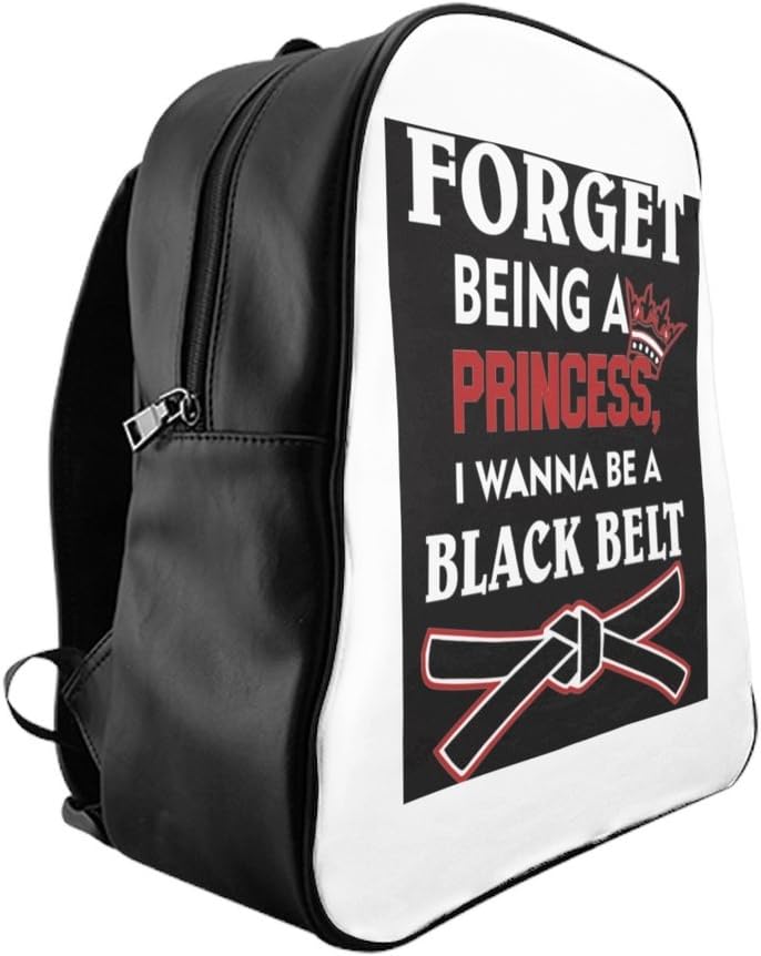 I Wanna Be a Black Belt Funny Karate Martial Arts Backpack for Girls