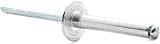 Screws City 5mm x 25mm Large Flange Dome Head Pop Rivet Aluminium/Steel Shaft view 2