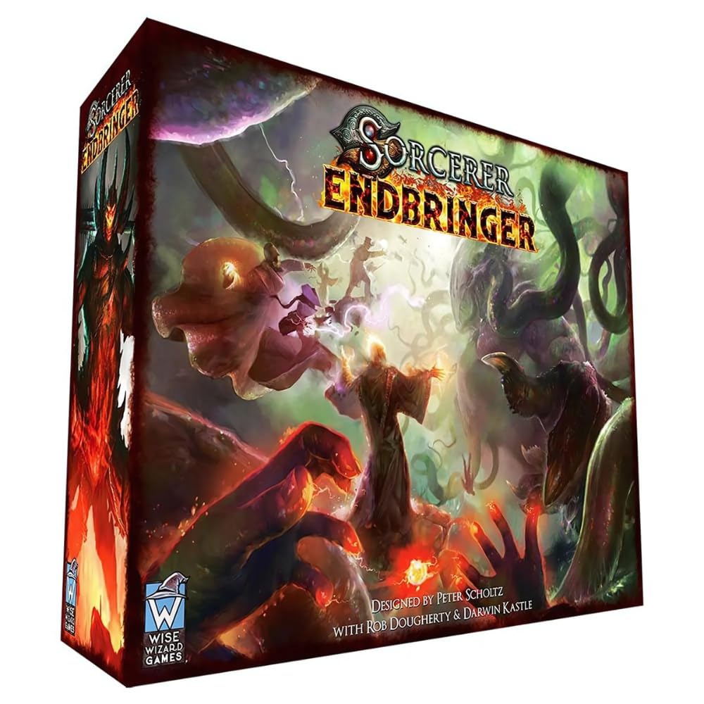 Wise Wizard Games | Sorcerer: Endbringer | Board Game Expansion | Ages 14+ | 1-3 Players | 90+ Minutes Playing Time