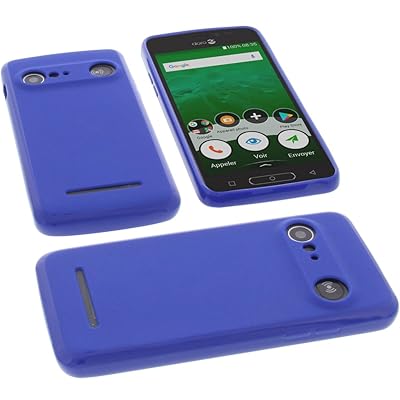 Smartphone Doro Phone Cover Blue Rubber TPU Protective Case For