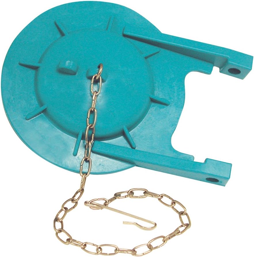 DancoPremium Silicone Toilet Tank Flapper and Chain for Toto Power Toilets | Flapper Replacement | Teal | 1 Pack (88874)