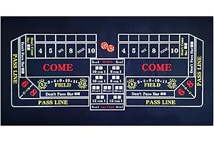 BALIKEN Tabletop Casino Felt 36"x72" for Craps Casino Table Top Felt Layout Mat