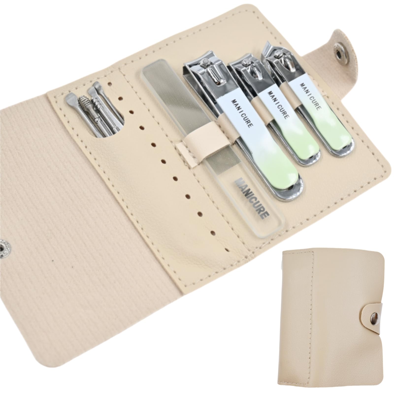 ZHIYE 12 Pcs Nail Clippers Set Stainless Steel Nail Clipper,Professional Nail Scissors Grooming Pedicure Kit Manicure,Cuticle Remover Tools