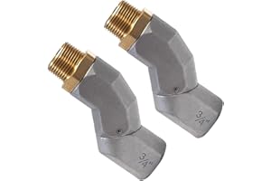 KEDAKEJI 3/4 Inch Fuel Swivel with 360 Rotating Connector - 3/4'' NPT Fuel Nozzle Multi-plane Swivel (2PCS)