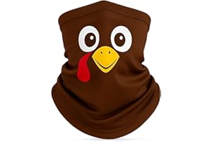 Ramede Thanksgiving Turkey Neck Gaiter Thanksgiving Turkey Mask Face Scarf for Adult Dress up Running Cosplay Costume