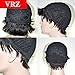 VRZ Short Human Hair Wigs Cute Pixie Cut Wigs Medium Cap Size Natural Color (XJK)