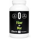 Omnitrition Fiber-N-Mor Fiber &amp; Probiotic Supplement, Psyllium Husk, 180ct | Daily fiber and probiotic capsules with psyllium husk for digestive health and bowel regularity
