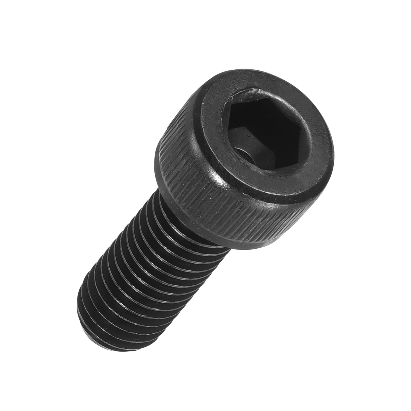 Kozelo 50pcs Socket Head Cap Screws - [M8-1.25 x 22mm] Alloy Steel Black Oxide Grade 12.9 Internal Hex Screw Full Thread for Industrial & Machinery Use, Black