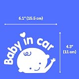 [TownStix] 3-in-1 Baby on Board Baby in Car Footprint Window Decal Pack view 4