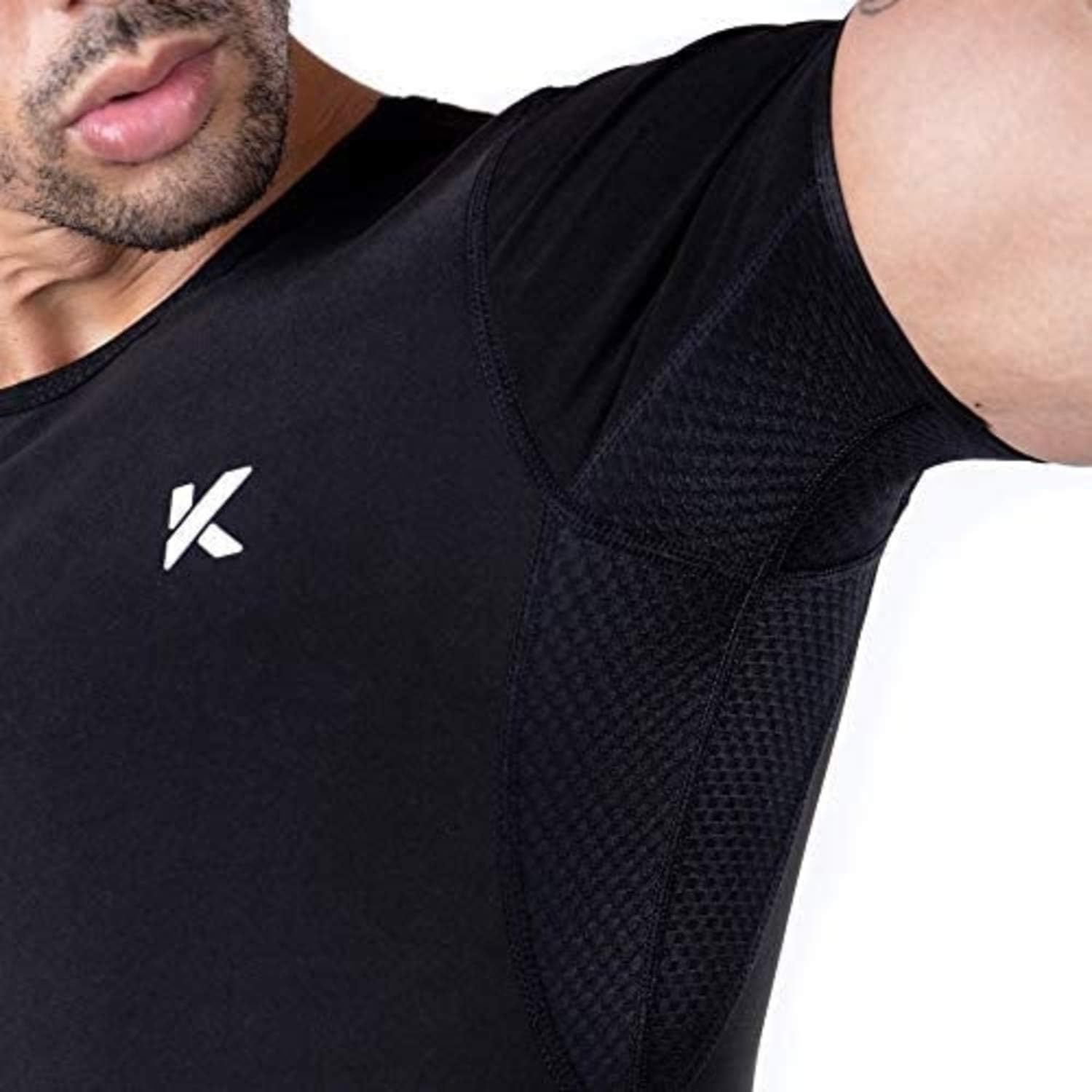 Kewlioo Men's Heat Trapping Shirt - Sweat Body Shaper Vest for Men, Mens Bodysuit Slimmer Saunasuits, Shapewear Compression Top, Gym Belt Exercise Jacket, Versatile and Discreet : Sports & Outdoors